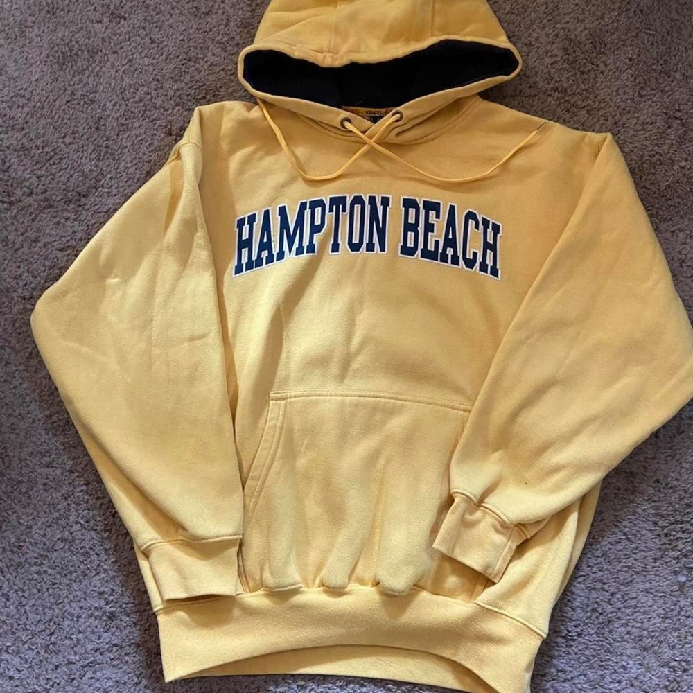 Men's Size Medium Hampton Beach Hoodie Sweatshirt